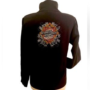 Women's Harley Davidson Full-zip Sweatshirt Size MED